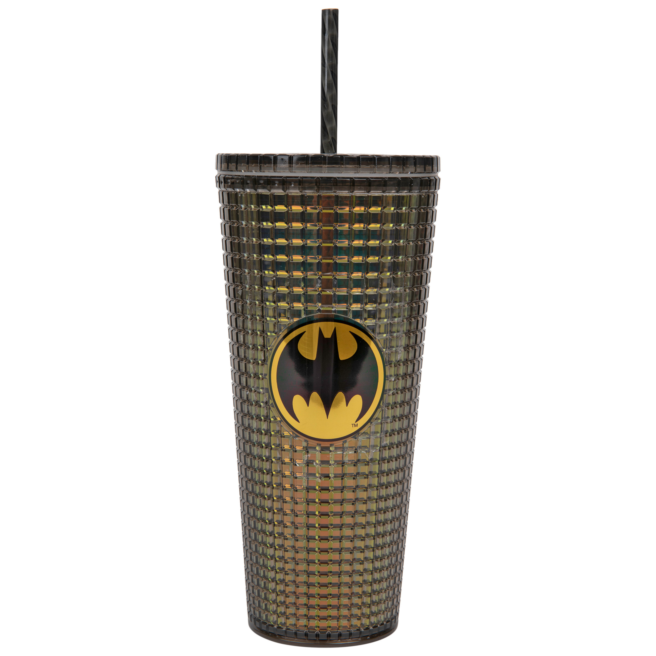Batman Symbol Diamond Travel Mug with Straw